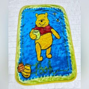 Disney Baby Winnie the Pooh Honey Bee Baby Crib Blanket Thick Plush‎ Blanket